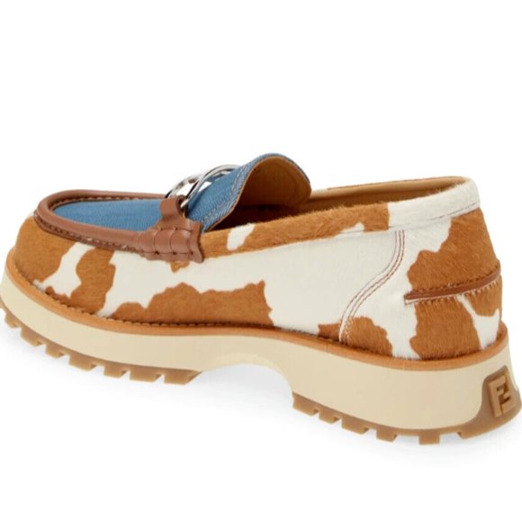 Fendi Men’s Calf Hair O'Lock Buckle Slip-on Loafers Size 10 US $1,250.00 - Picture 7 of 11